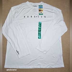 Hang Ten Men's Long Leeve Sun Tee Sun Protection Size: XL New